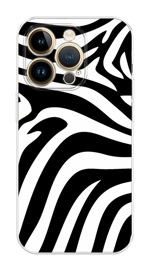 

Чехол Homey на Apple iPhone 14 Pro Max "Полоски зебры", Черный;белый;бежевый, 15050-1
