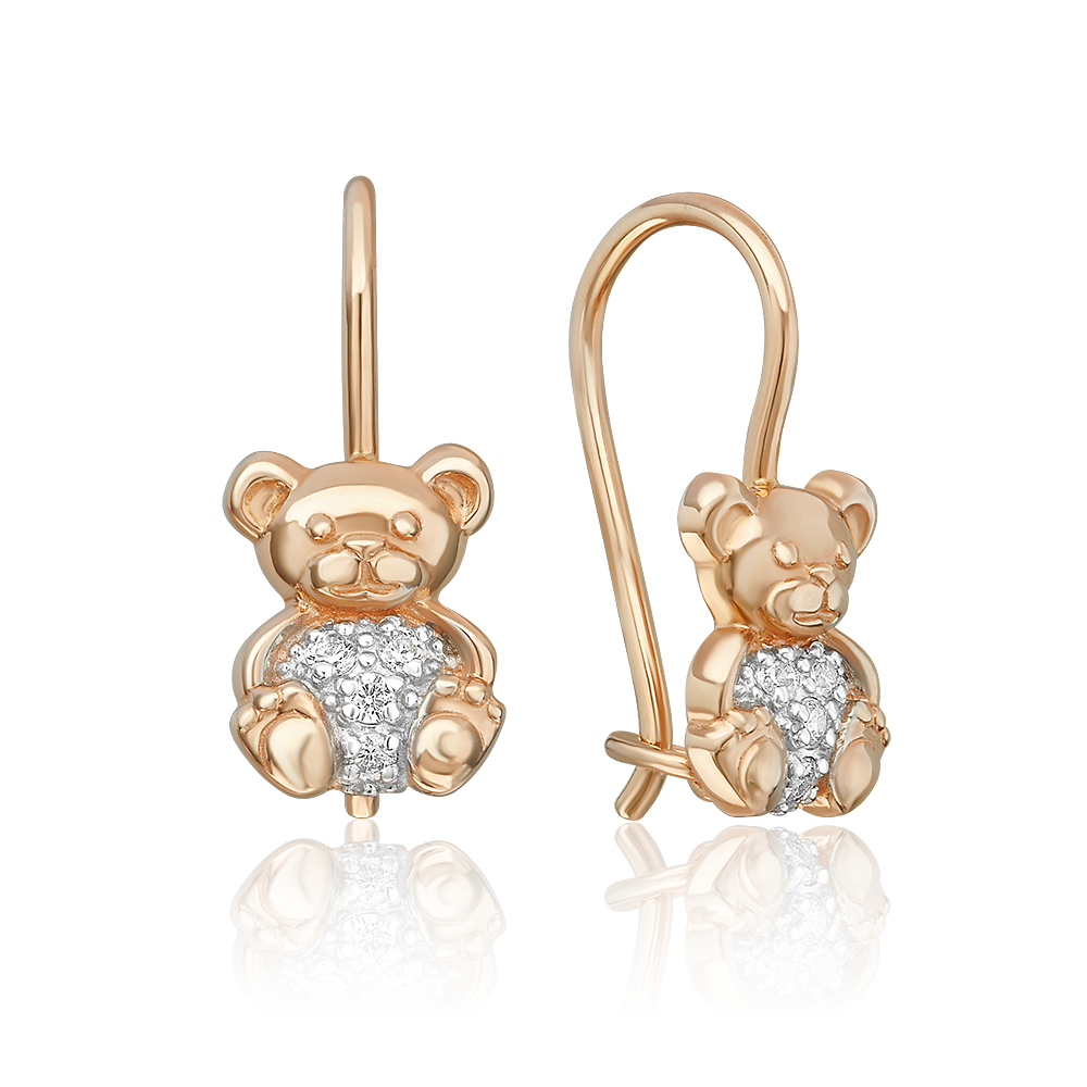 

Серьги из золота PLATINA jewelry 02-2920, фианит, 02-2920