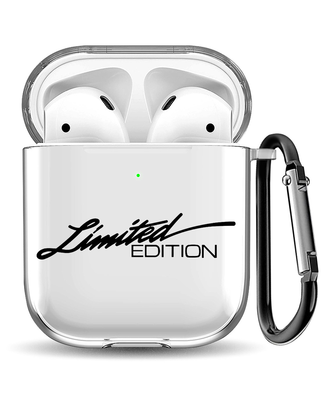 

Прозрачный чехол для наушников Apple Airpods 1 / 2 с 3D принтом "Limited Edition", Прозрачный;черный, 200160245