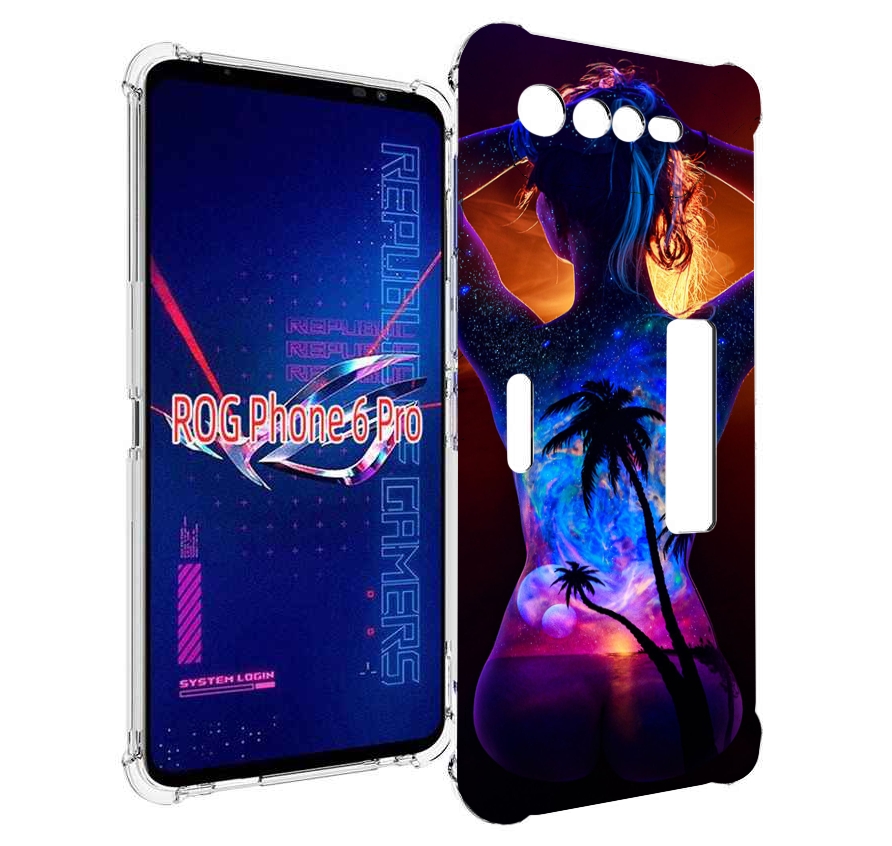 

Чехол MyPads Девушка-и-пальмы женский для Asus ROG Phone 6 Pro, Прозрачный, Tocco