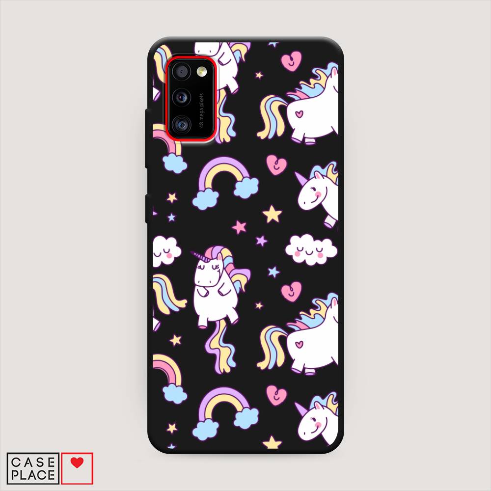 фото Матовый силиконовый чехол "sweet unicorns dreams" на samsung galaxy a41 awog