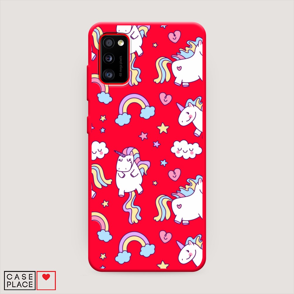 

Матовый силиконовый чехол "Sweet unicorns dreams" на Samsung Galaxy A41, Sweet unicorns dreams