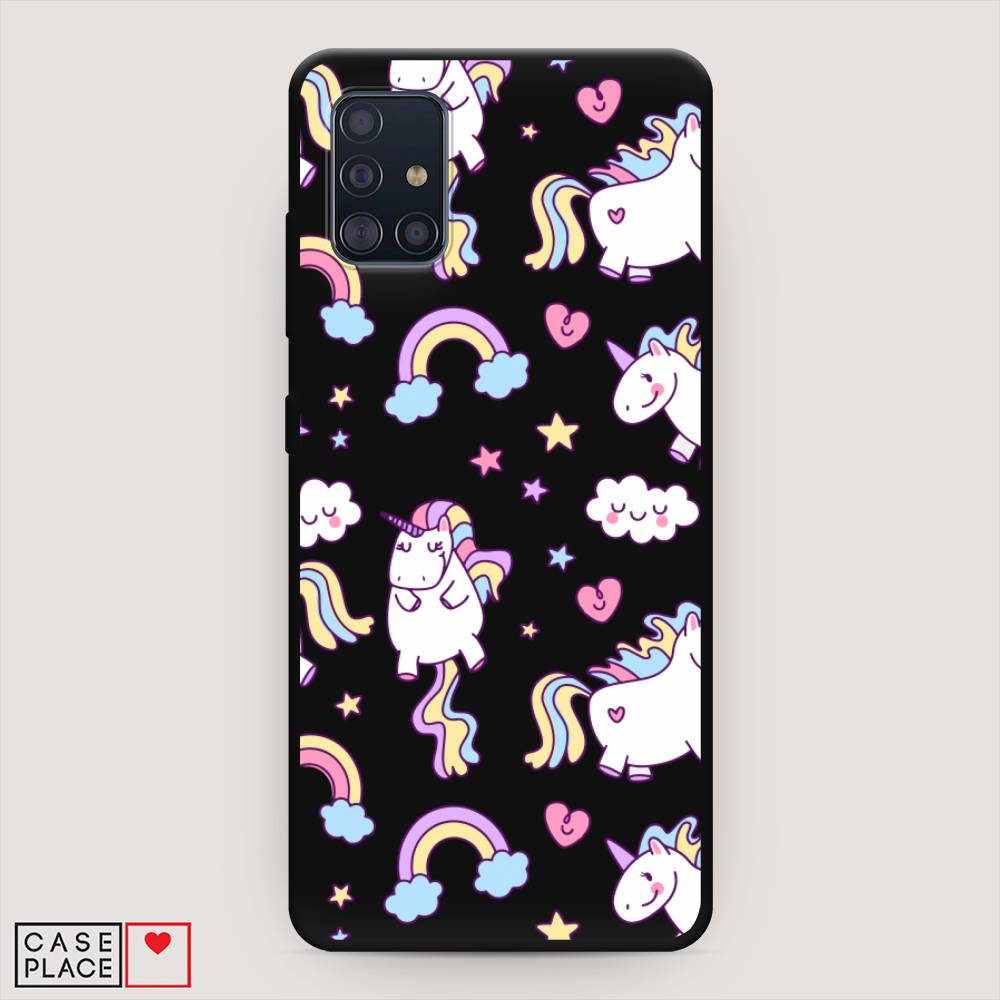 фото Матовый силиконовый чехол "sweet unicorns dreams" на samsung galaxy a51 awog