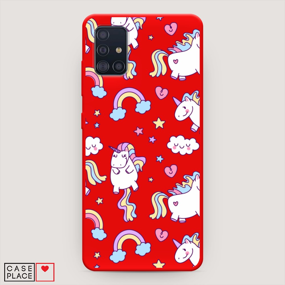 

Матовый силиконовый чехол "Sweet unicorns dreams" на Samsung Galaxy A51, Sweet unicorns dreams