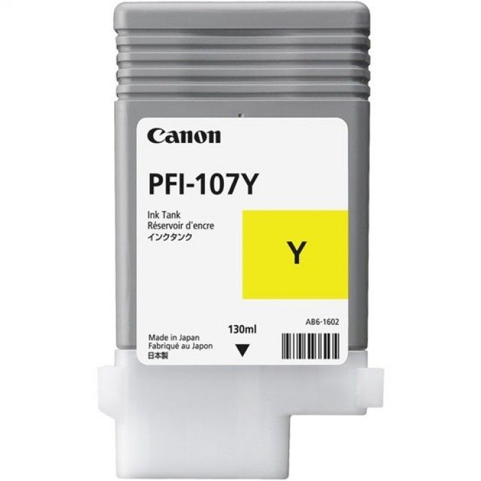 Картридж для струйного принтера Canon PFI-107 Y (6708B001) желтый, оригинал