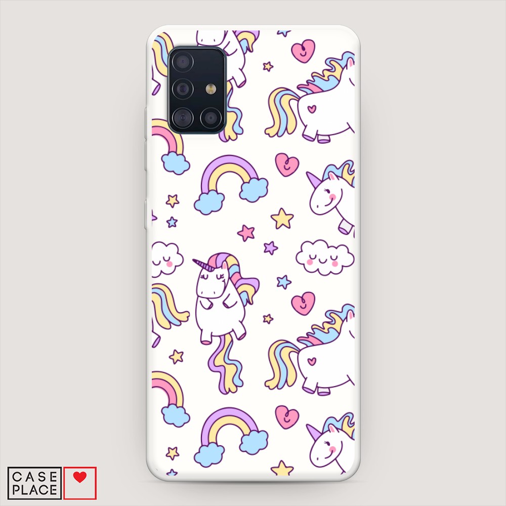 

Матовый силиконовый чехол "Sweet unicorns dreams" на Samsung Galaxy A51, Sweet unicorns dreams