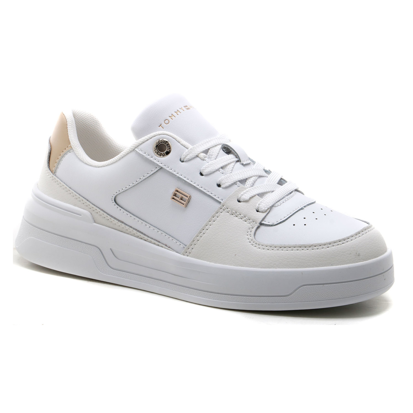 

Кеды женские Tommy Hilfiger FW0FW07684 белые 39 EU, Белый, FW0FW07684