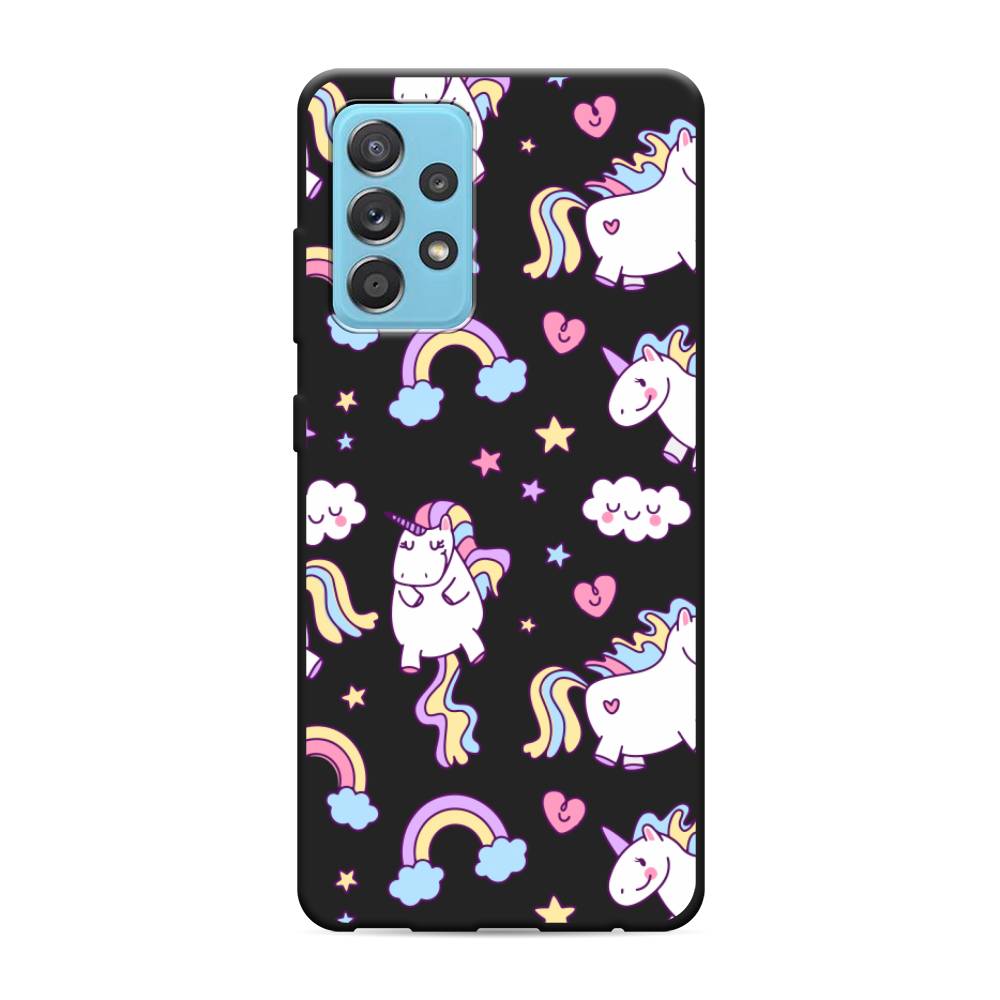 

Матовый силиконовый чехол "Sweet unicorns dreams" на Samsung Galaxy A52, Sweet unicorns dreams