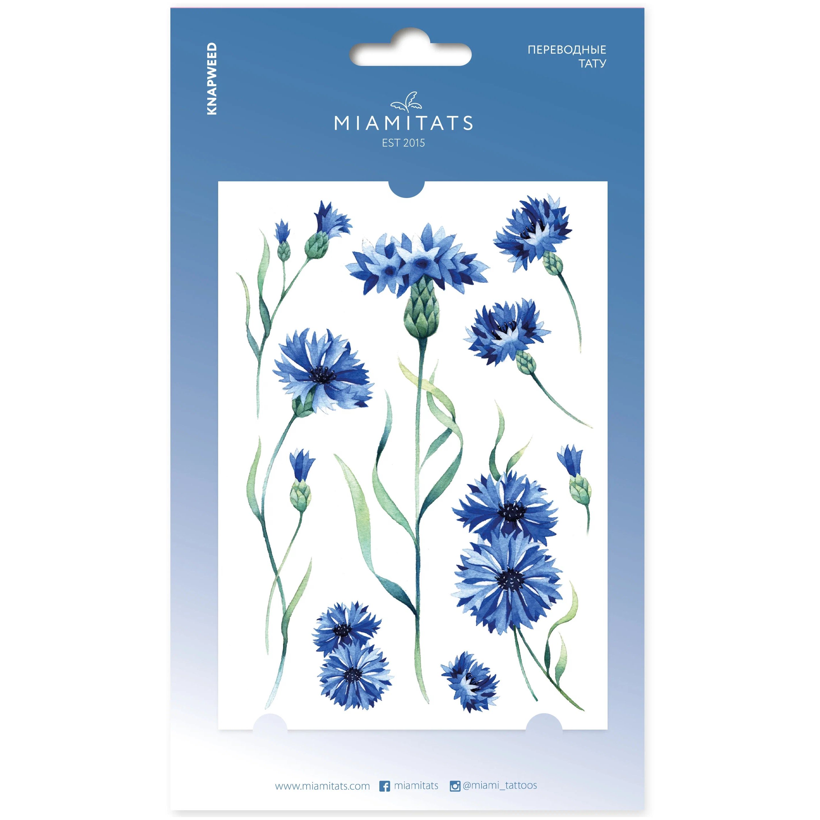 

Переводные тату MIAMITATS Knapweed, Разноцветный