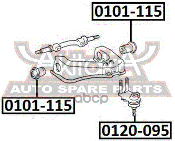 

Опора Шаровая Верхняя ASVA арт. 0120-095