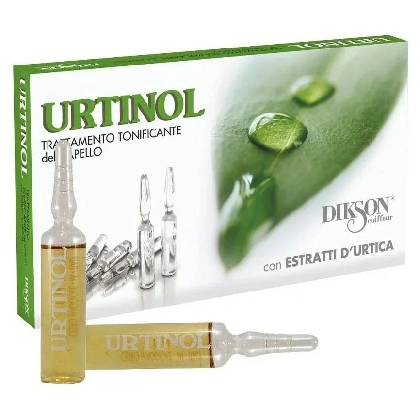 Ампулы для волос Dikson Urtinol 10х10 мл dikson setamyl смягчающее ампульное средство при любой химической обработке волос 12 12 мл
