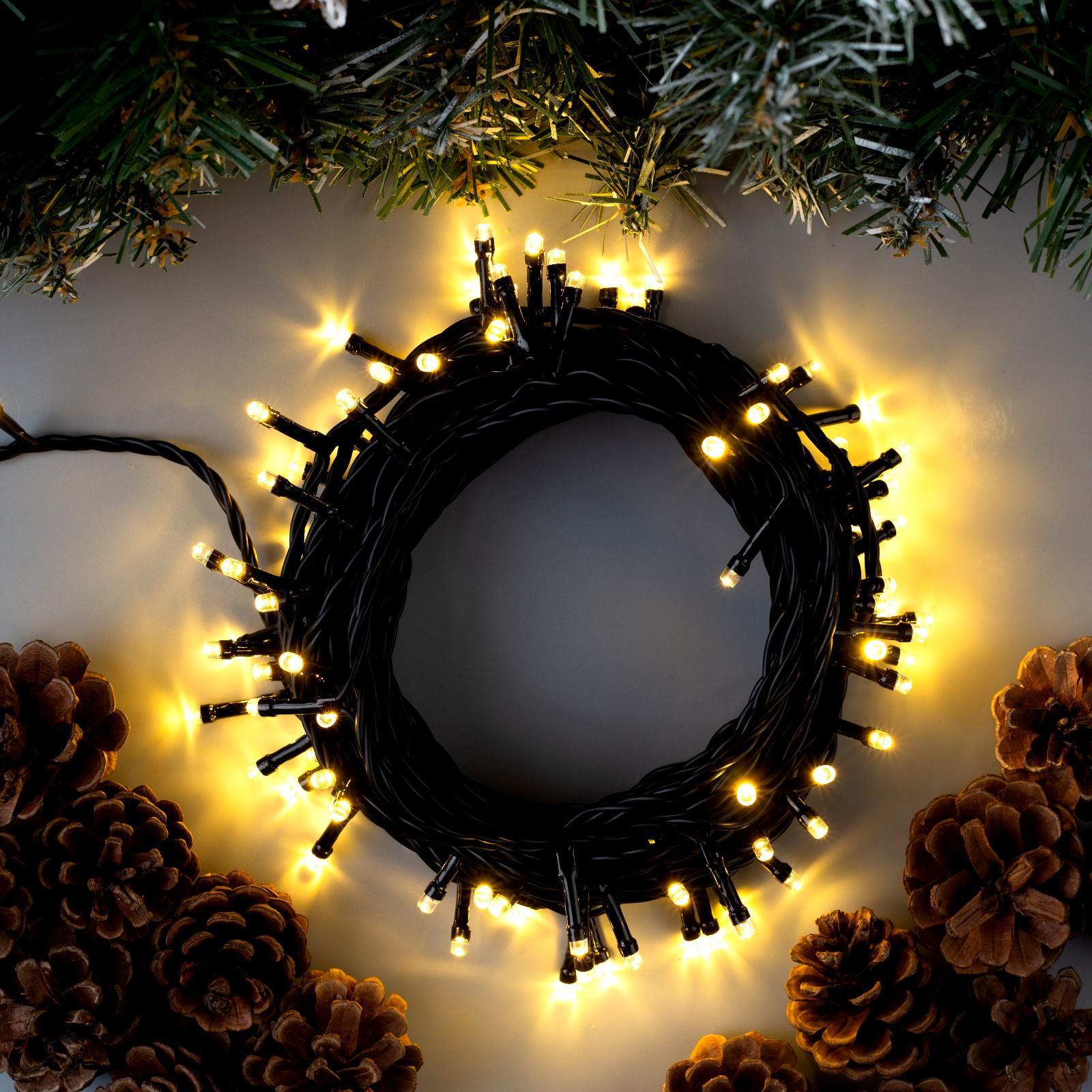 

Световая гирлянда новогодняя Luazon Lighting Нить 10 м белый теплый, Нить