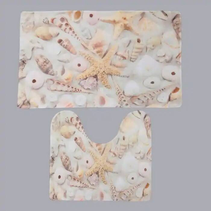 

Доляна "Ракушки", 2 шт, 40х45, 45х75 см 3904512