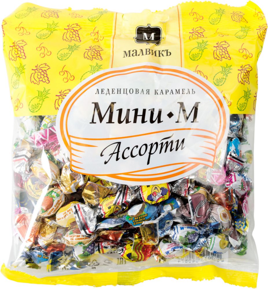 Карамель  мини-м Малвикъ ассорти 180 г