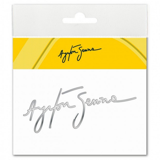 

Наклейка Senna Siganture 3D EPOXY silver р-р 100 x 48 mm Racing Legends AS-15-898-S