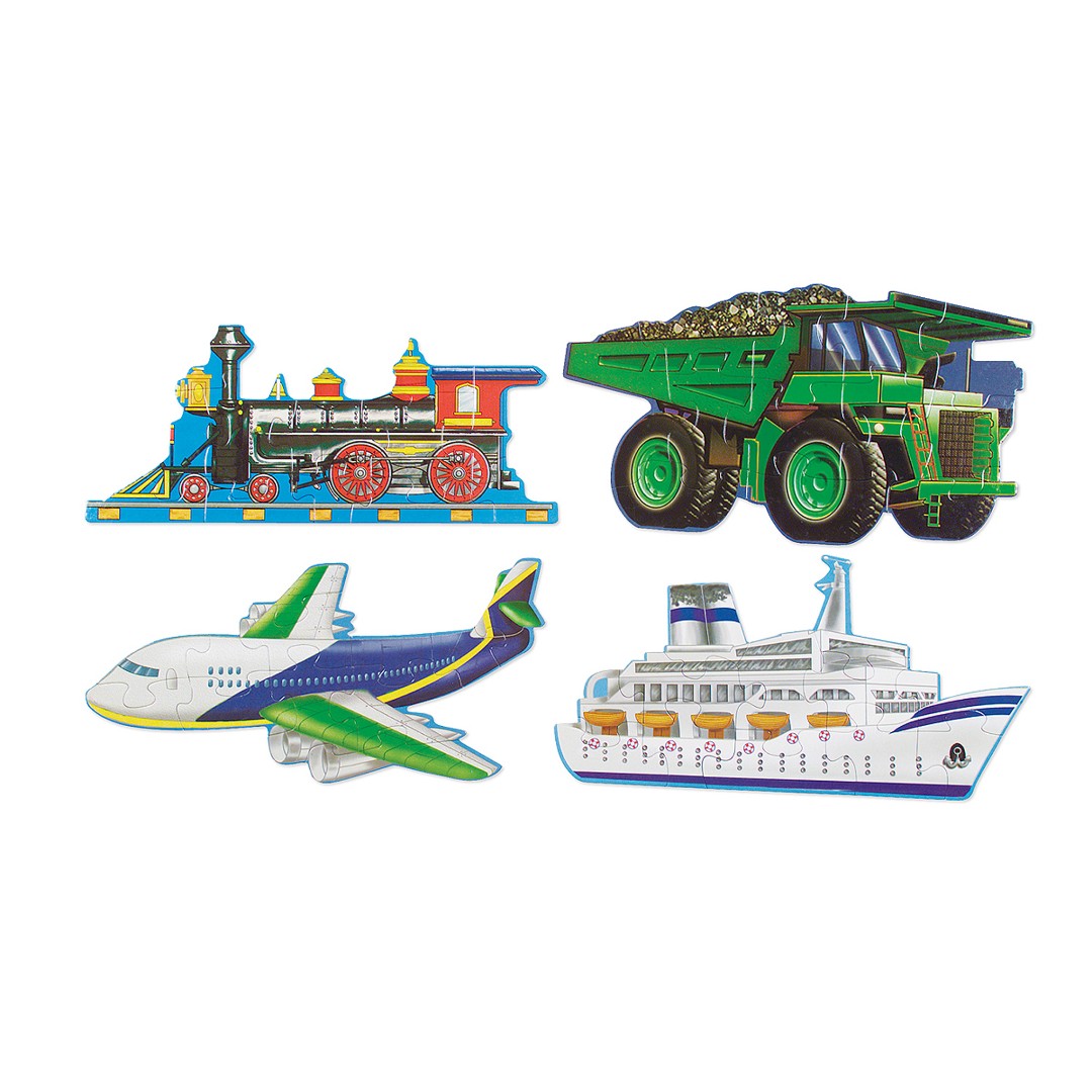 

Деревянные пазлы в коробке Melissa & Doug Транспорт, 48 деталей