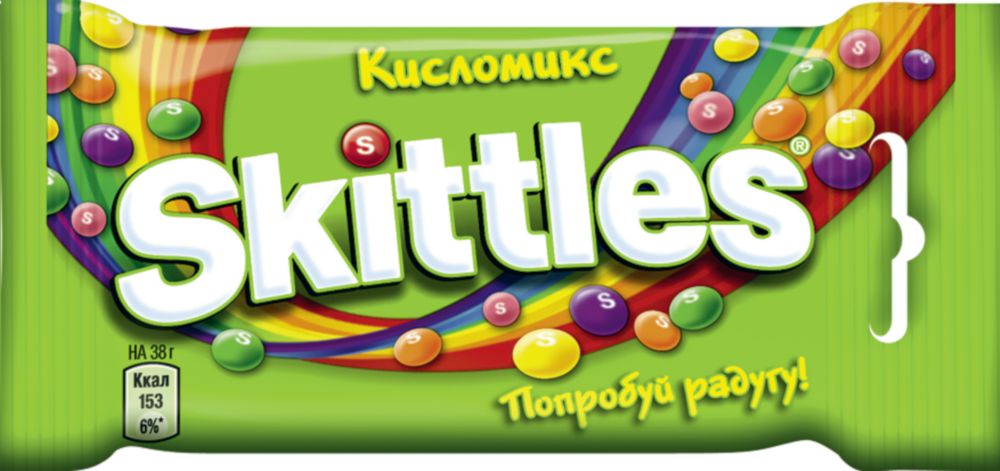 фото Драже skittles кисломикс 38 г