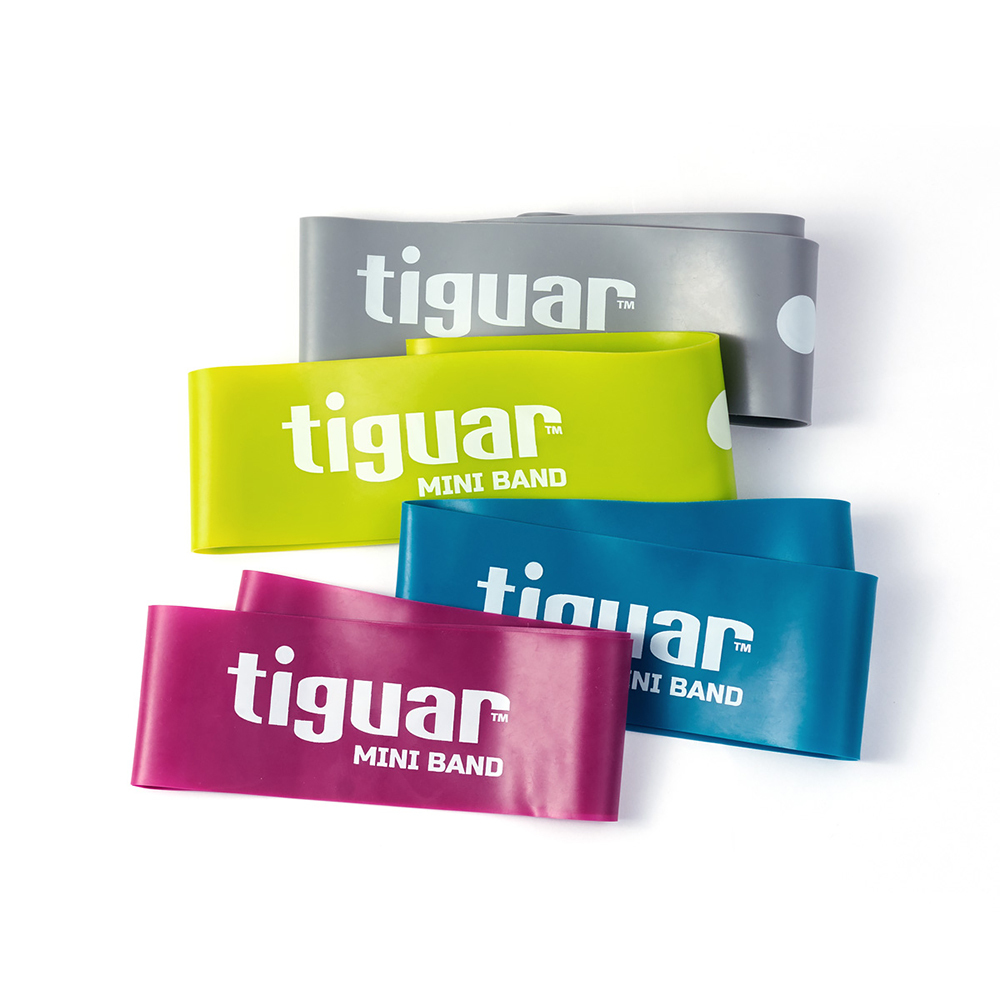 Набор эспандеров Tiguar TI-MB0001-V2 серый/синий/зеленый/красный, 4 шт.