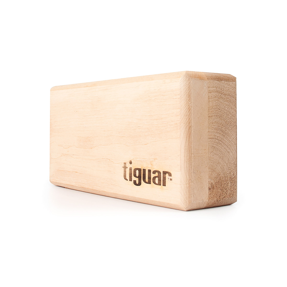 Блок для йоги Tiguar TI-J0002 23,5x11,5x7 см, бежевый