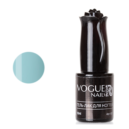 

Гель-лак Vogue Nails пастельно-голубой без эффектов плотный 10 мл