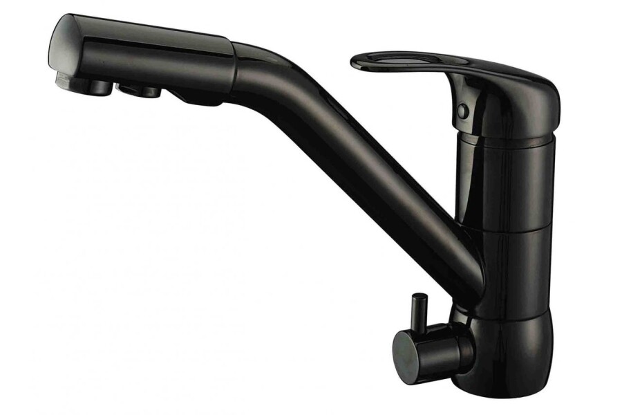 фото Смеситель zorg clean water zr 400 kf-12 black для кухонной мойки