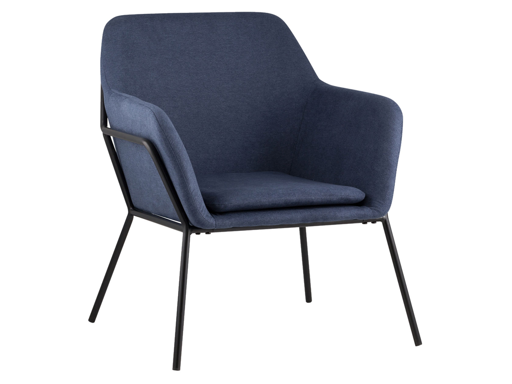 фото Кресло stool group шелфорд, синий/черный