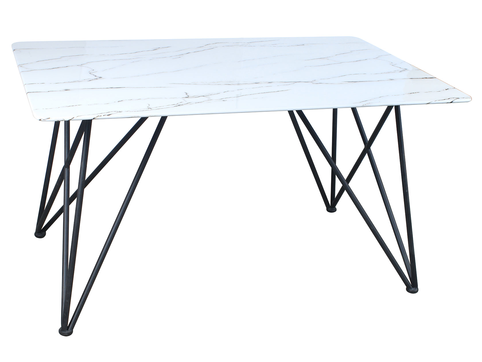 фото Кухонный стол сакраменто dt-968 белый, стекло stool group