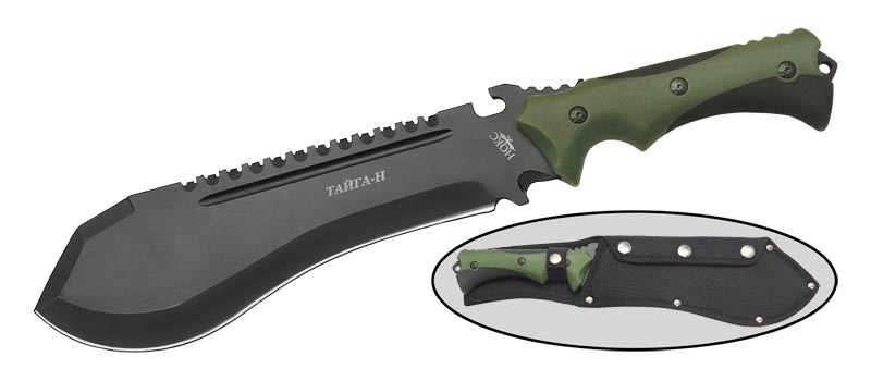 Туристический нож Нокс Тайга-Н, зеленый