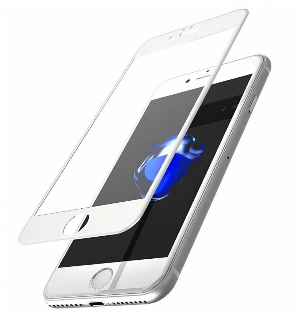

Противоударное стекло Rock Anti-crush full screen 2.5D для iiPhone 8/7 белый