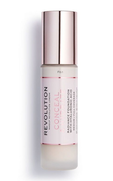 фото Тональная основа revolution makeup conceal & hydrate f0.1 revolution pro