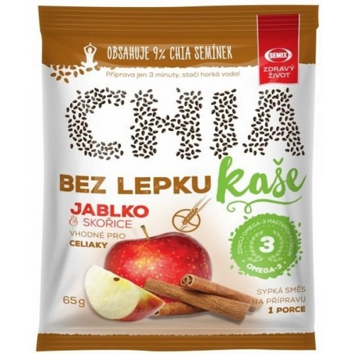 

Каша Semix с семенами чиа яблоком и корицей