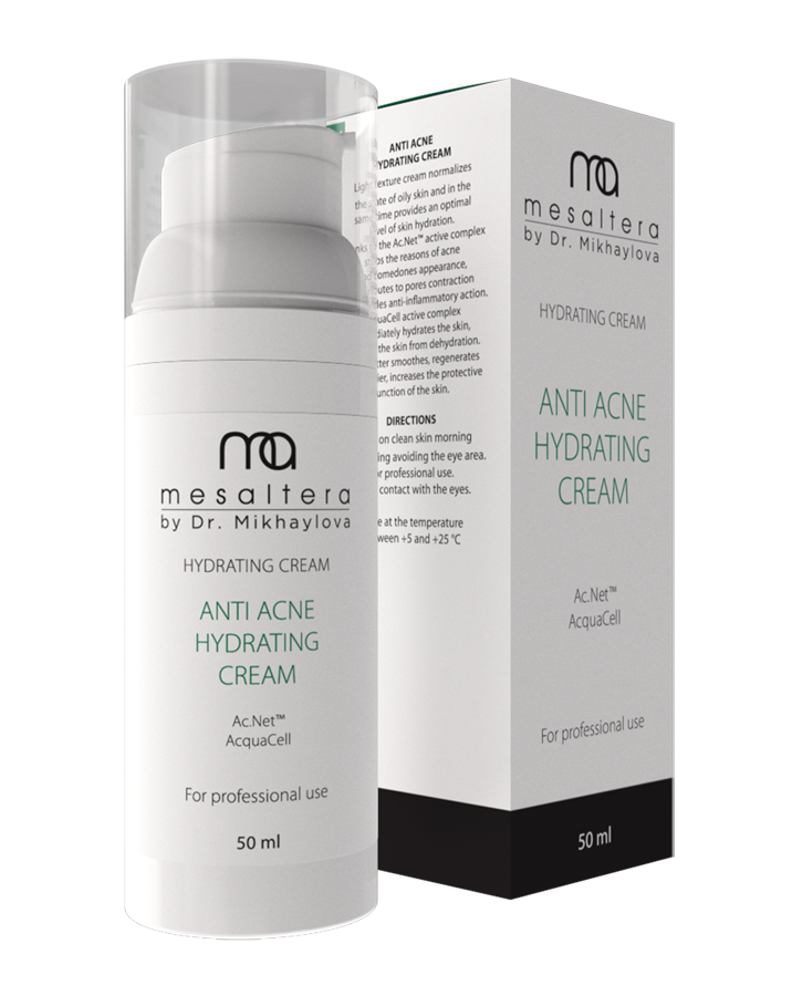 Крем Mesaltera By Dr. Mikhaylova Anti Acne Hydrating Cream, 50 мл лосьон mesaltera by dr mikhaylova anti acne lotion анти акне 200 мл