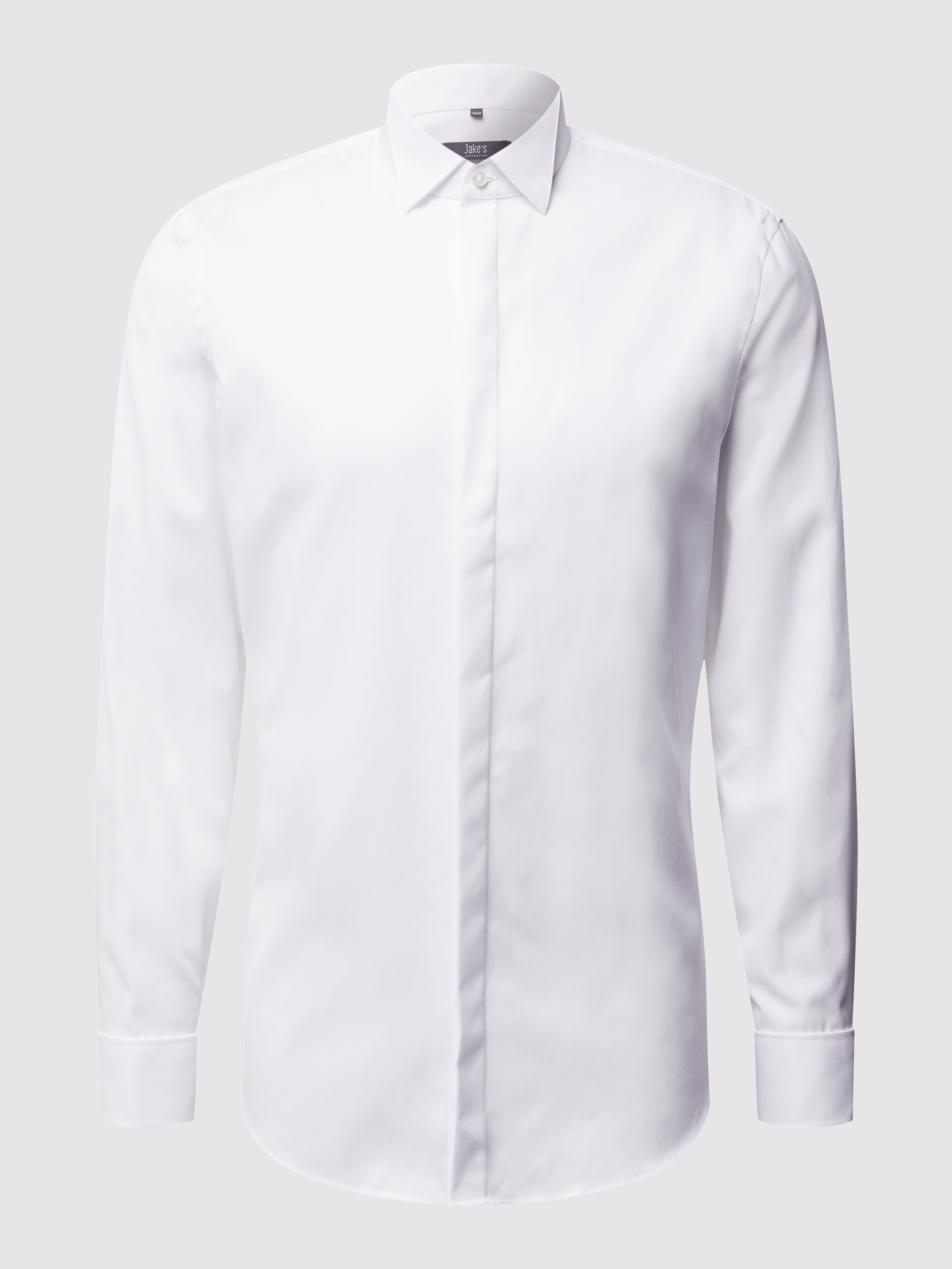 Рубашка мужская Jake*s 9372925 белая 45/46 (доставка из-за рубежа)