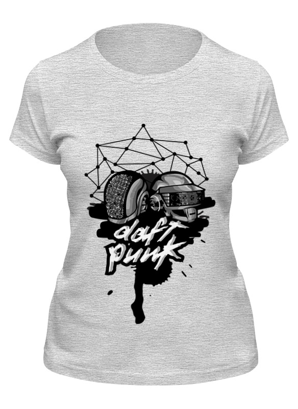 

Футболка женская Printio Daft punk серая S, Серый, Daft punk