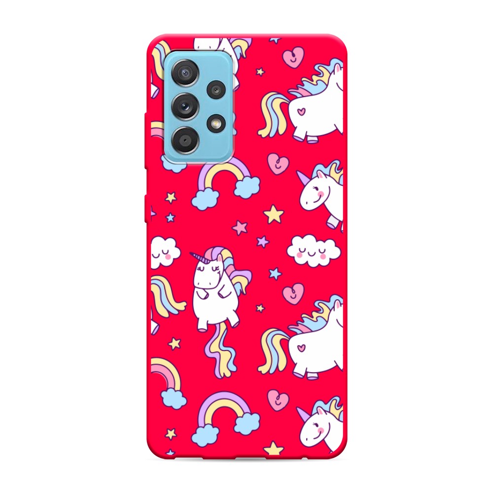 

Матовый силиконовый чехол "Sweet unicorns dreams" на Samsung Galaxy A52s, Sweet unicorns dreams