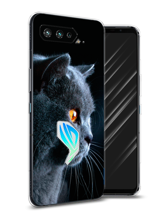 

Чехол Awog на Asus ROG Phone 5S "Благородный кот британец", Черный;серый;оранжевый, 44550-2