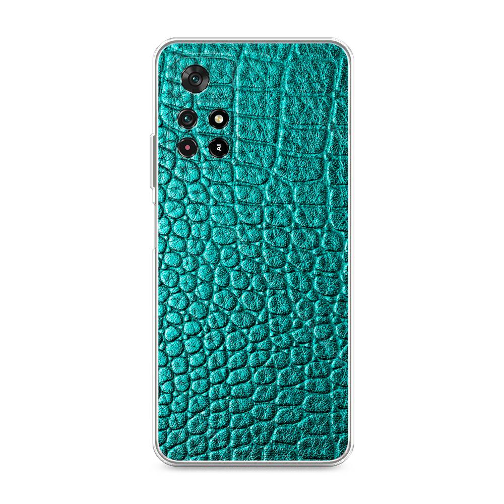 фото Силиконовый чехол "бирюзовая змея" на xiaomi redmi note 11 5g awog