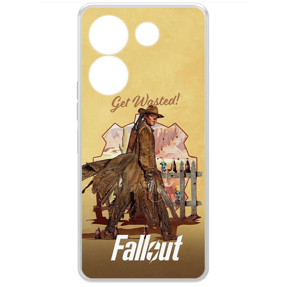 

Чехол-накладка Krutoff Clear Case Фоллаут (Fallout) - Давай напьемся! для TECNO Camon 20