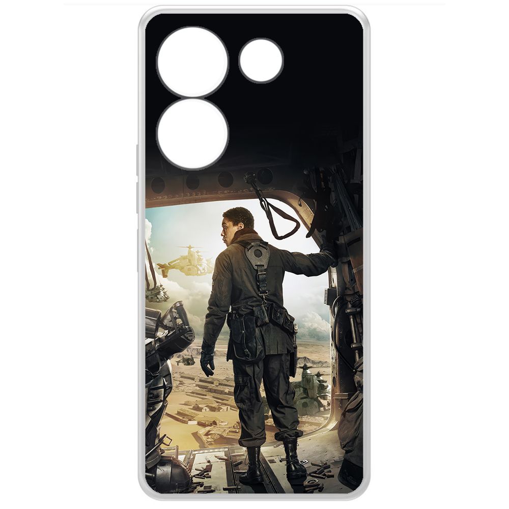 

Чехол-накладка Krutoff Clear Case Фоллаут (Fallout) - Аарон для TECNO Camon 20, Прозрачный