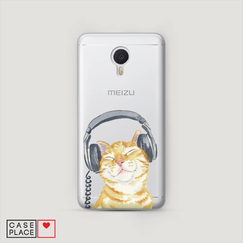 

Чехол Awog "Кот меломан" для Meizu M3 Note