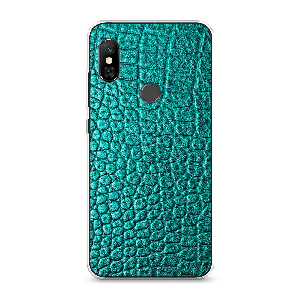 фото Силиконовый чехол "бирюзовая змея" на xiaomi redmi note 6 pro awog