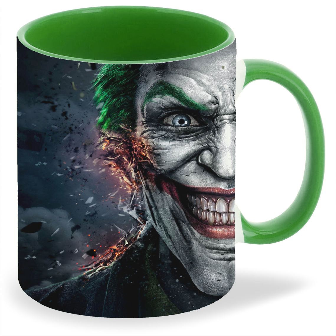 

Кружка CoolPodarok injustice gods among us Джокер Взрыв Обломки Дым, injustice gods among us Джокер Взрыв Обломки Дым