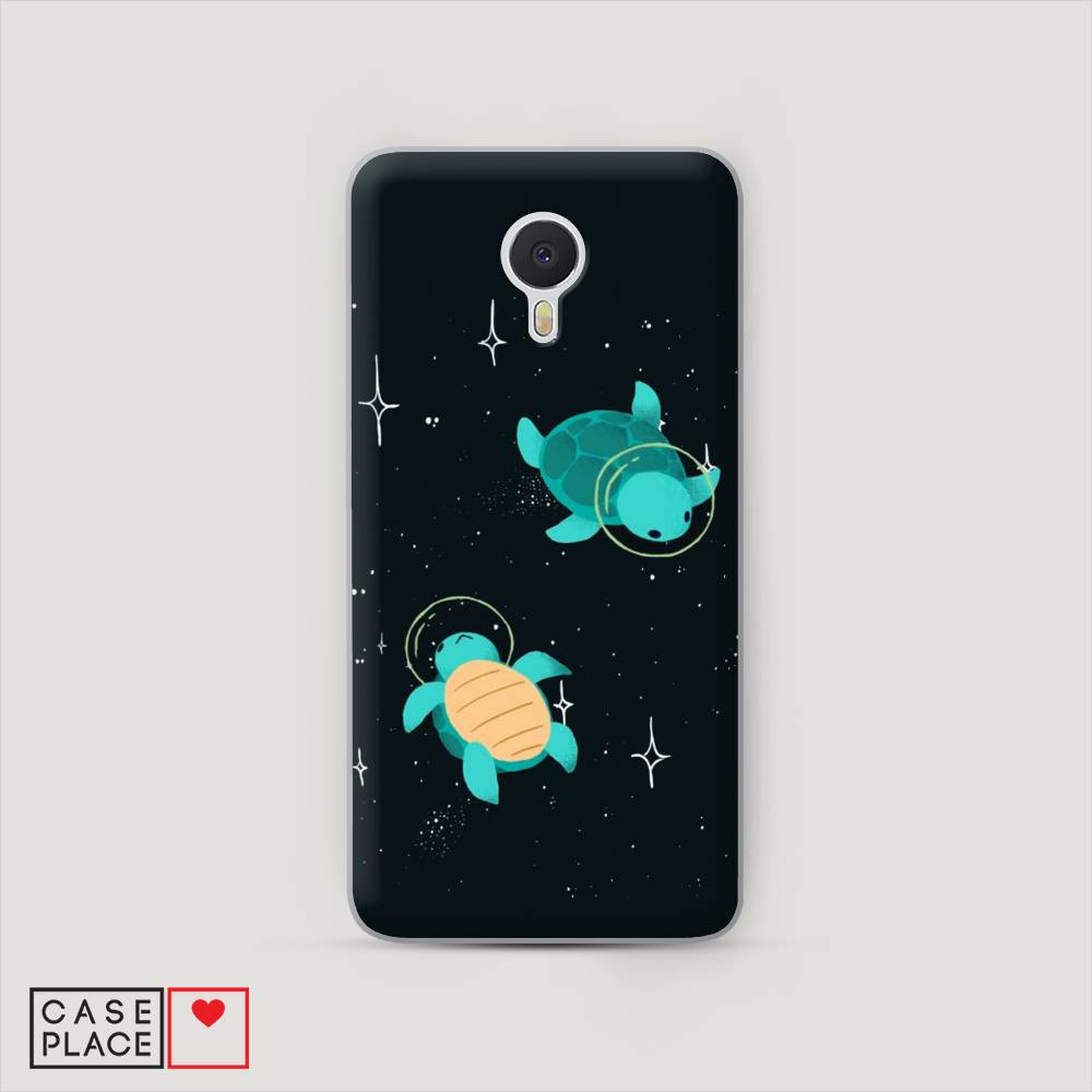 

Чехол Awog на Meizu M3 Note "Черепашки космонавты", Черный;синий, 70550-4