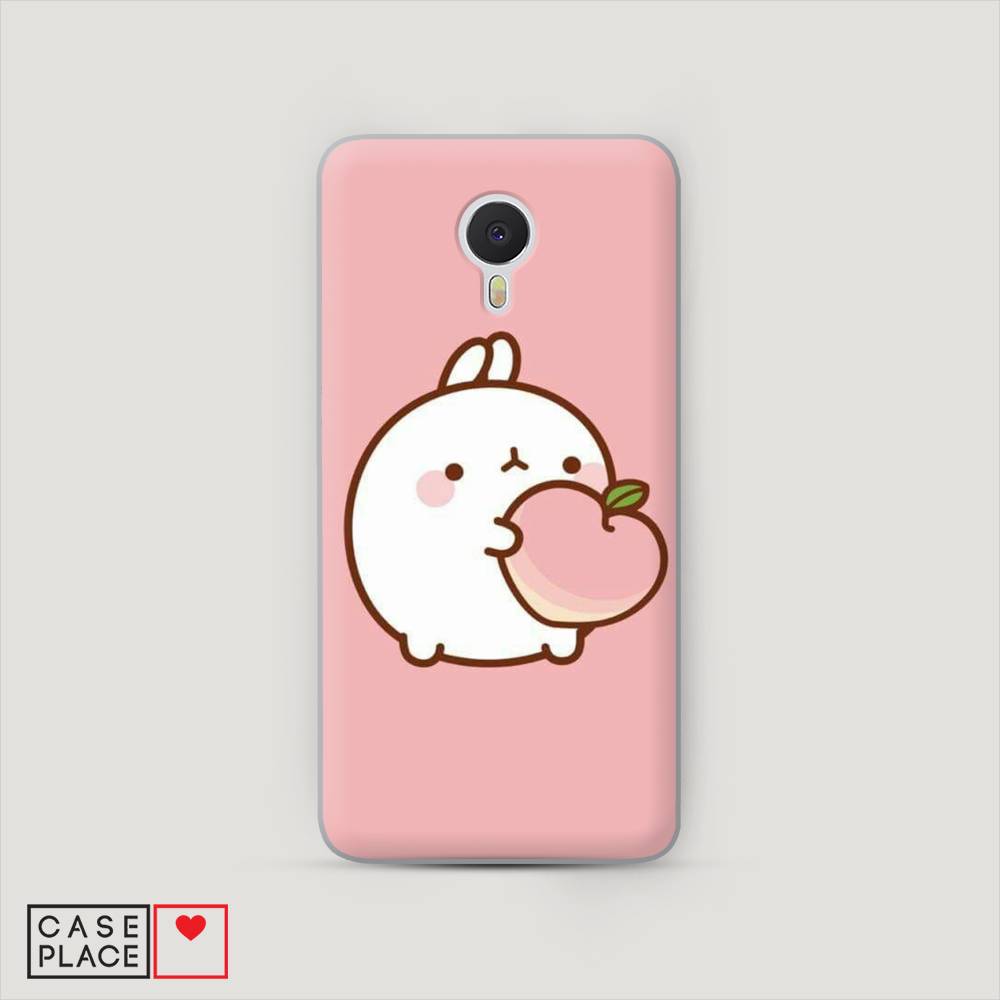 

Чехол Awog на Meizu M3 Note "Кролик с персиком", Розовый;бежевый, 70550-1