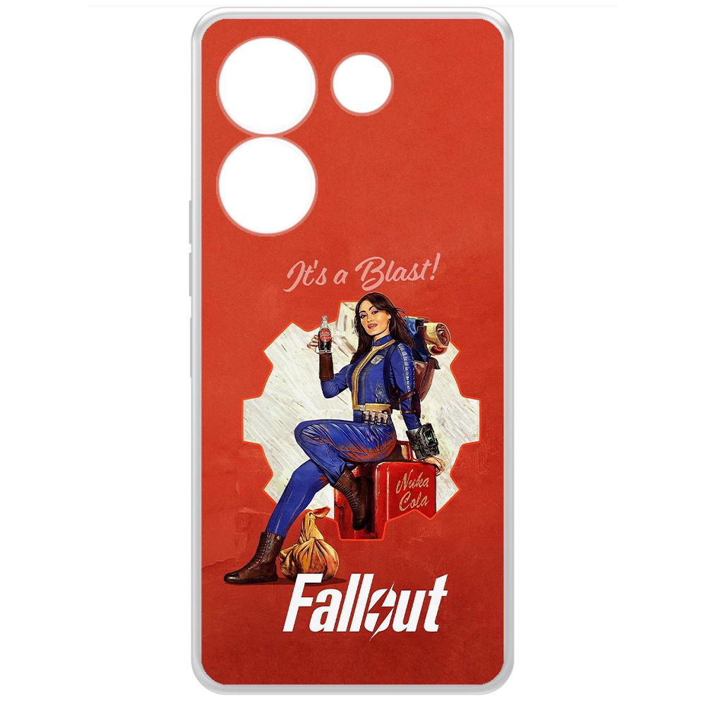 

Чехол-накладка Krutoff Clear Case Фоллаут (Fallout) - Это взрыв! для TECNO Camon 20 Pro, Прозрачный