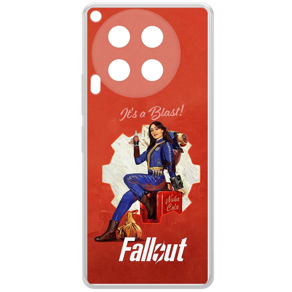 

Чехол-накладка Krutoff Clear Case Фоллаут (Fallout) - Это взрыв! для TECNO Camon 30, Прозрачный