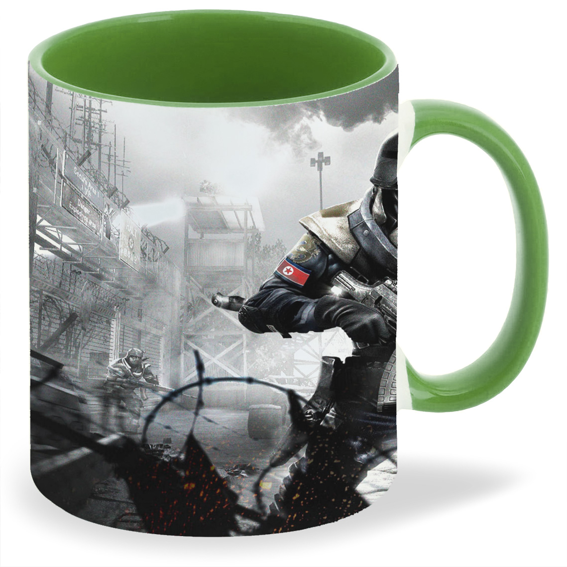 

Кружка CoolPodarok homefront Солдат Обрывок флага в руке, homefront Солдат Обрывок флага в руке
