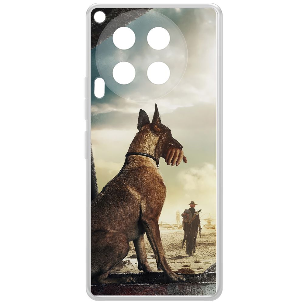 

Чехол-накладка Krutoff Clear Case Фоллаут (Fallout) - Псина для TECNO Camon 30, Прозрачный