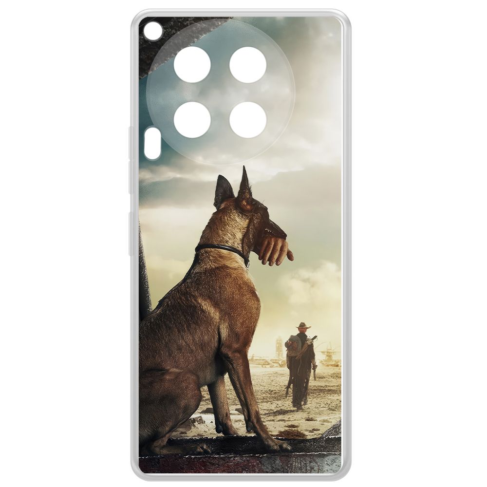 

Чехол-накладка Krutoff Clear Case Фоллаут (Fallout) - Псина для TECNO Camon 30 5G