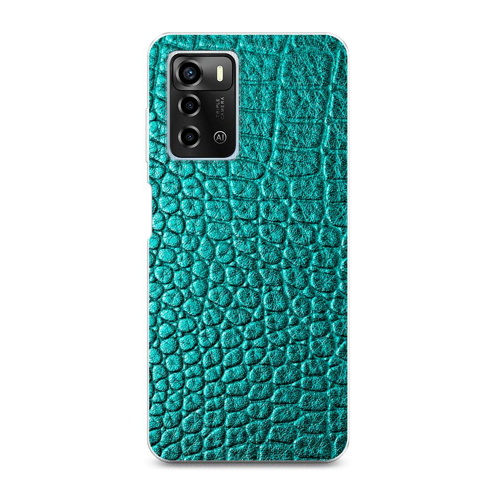 

Чехол Awog на ZTE Blade A72 / ЗТЕ Блэйд A72 "Бирюзовая змея", 135450-3